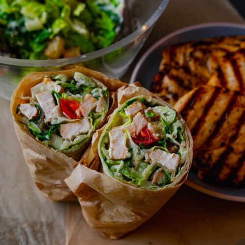 caesar salad wrap