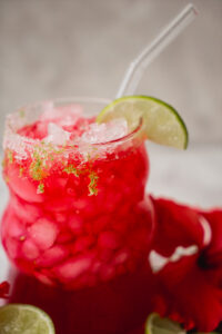 Honey Lime Hibiscus Iced Tea